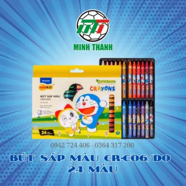 BÚT SÁP MÀU CR-06/DO 24 MÀU