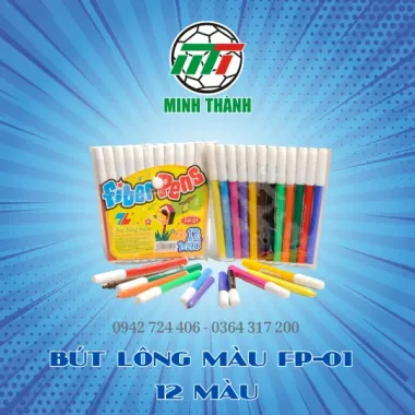 BÚT LÔNG MÀU FP-01 12 MÀU