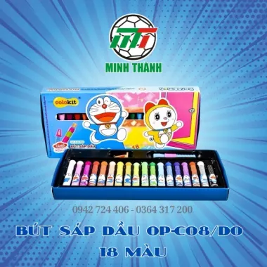 BÚT SÁP DẦU OP-C08/DO 18 MÀU