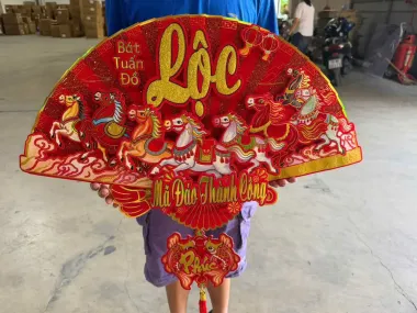Quạt Decor Tết
