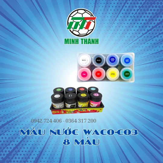 MÀU NƯỚC WACO-C03 8 MÀU