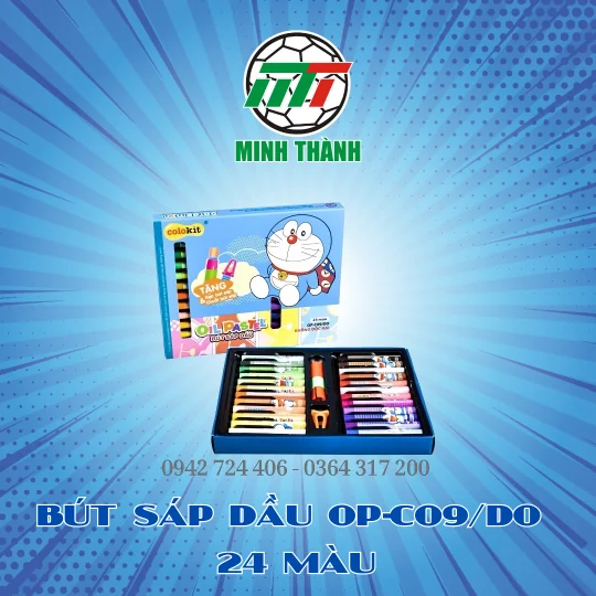 BÚT SÁP DẦU OP-C09/DO 24 MÀU