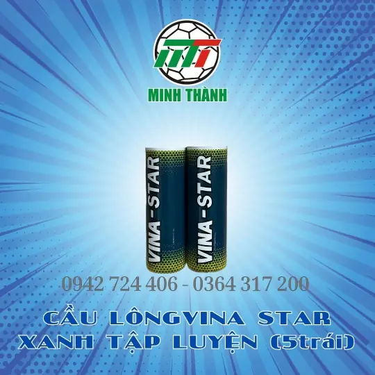 CẦU LÔNG VINA STAR XANH TẬP LUYỆN 5 TRÁI
