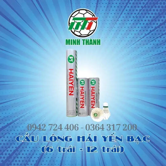 CẦU LÔNG HẢI YẾN BẠC ( 6 TRÁI - 12 TRÁI)