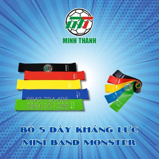 BỘ 5 DÂY KHÁNG LỰC MINI BAND MONSTER