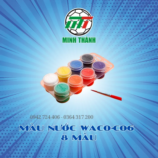 MÀU NƯỚC WACO-C06 8 MÀU