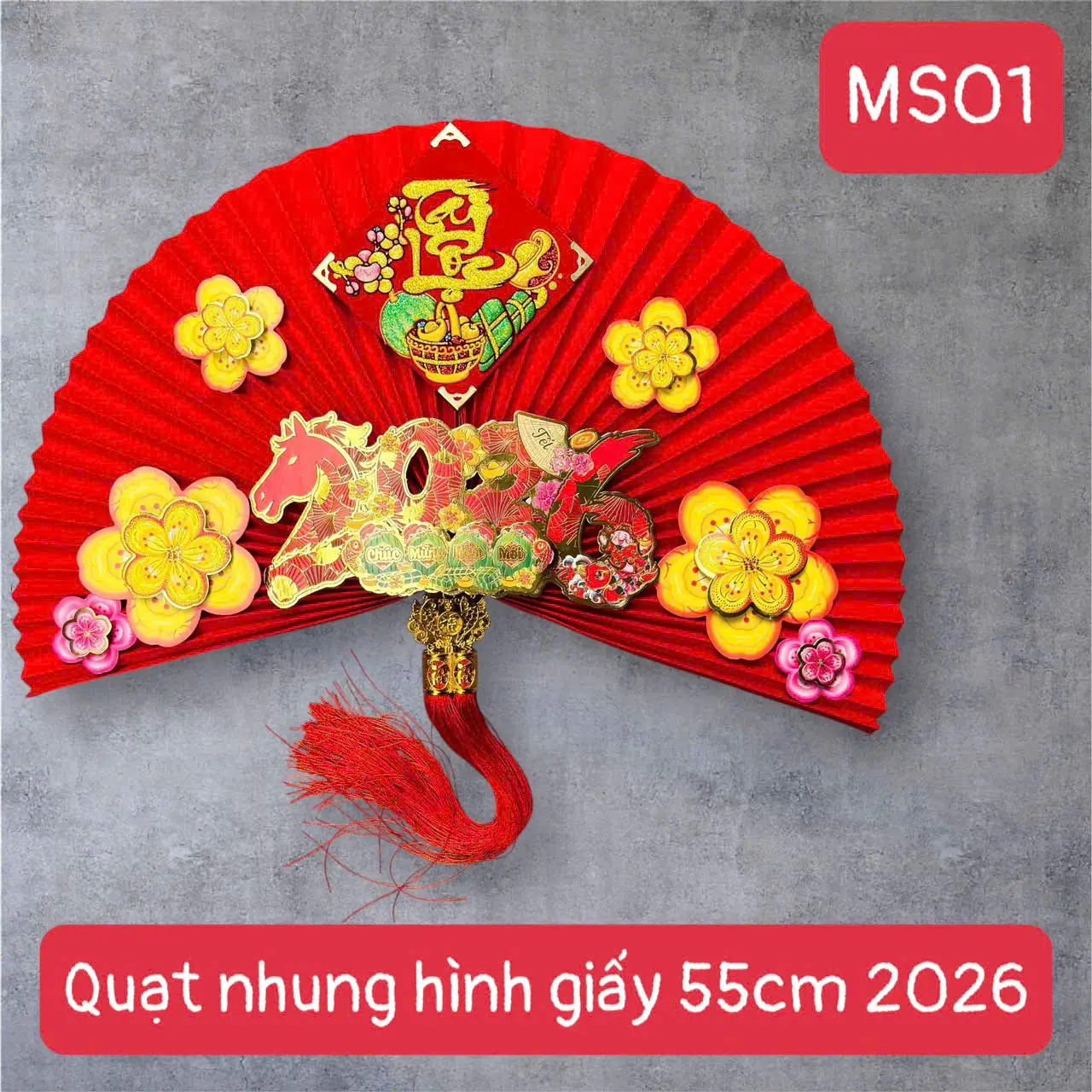 Quạt Decor Tết