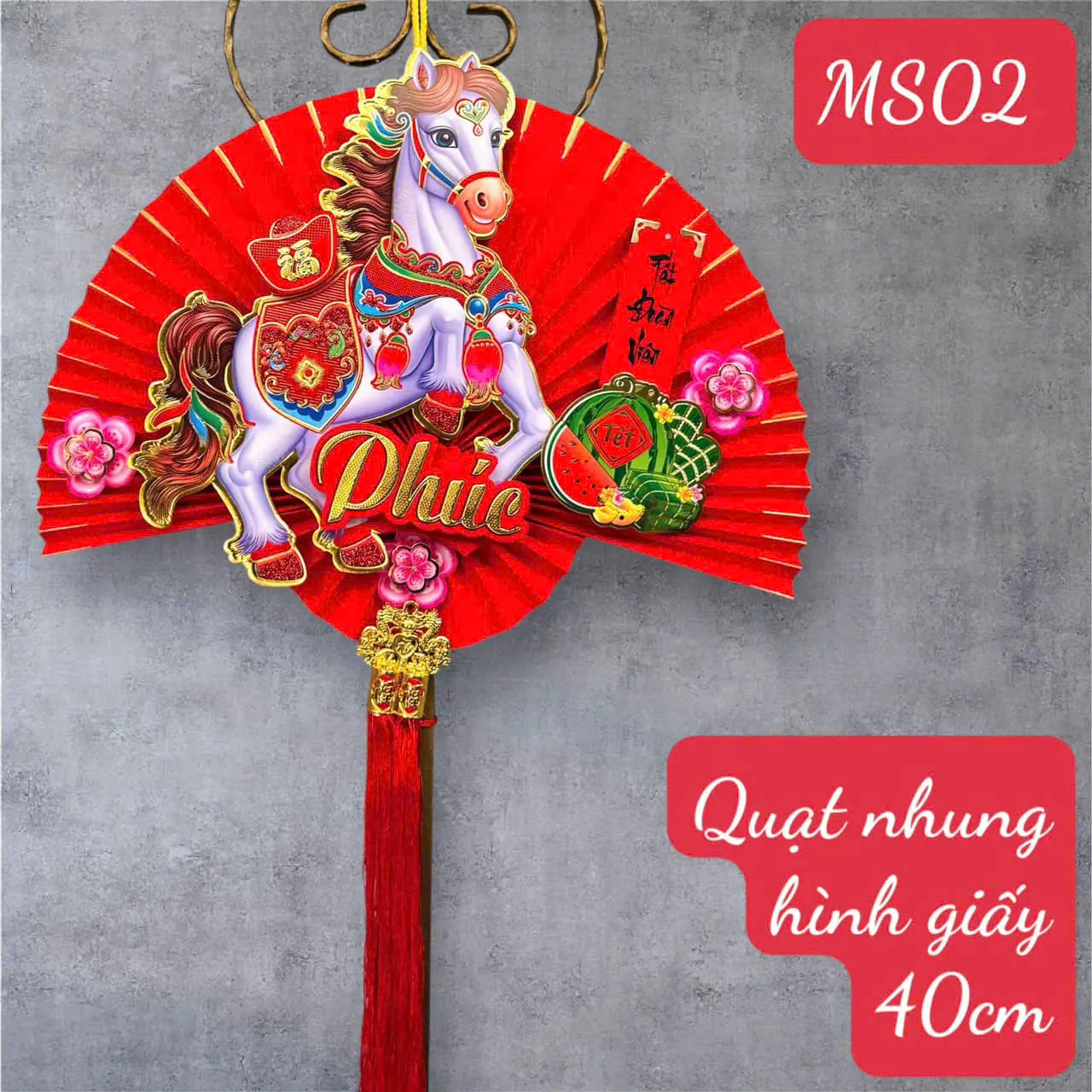 Quạt Decor Tết